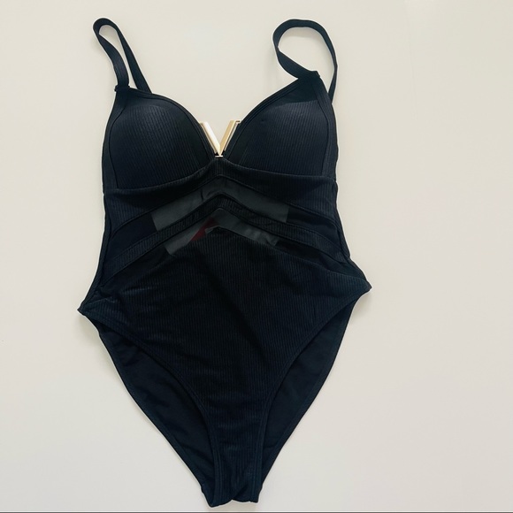 River Island Black One Piece Swimsuit - Picture 7 of 8